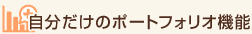 自分だけのポートフォリオ機能